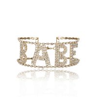 Fashionable New Exaggerated Flash Diamond Item With Diamond Letters Babe Necklace main image 6