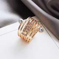 Silver Pentagram Gold Love Spring Ring Band Wholesales Fashion Nihaojewelry main image 5