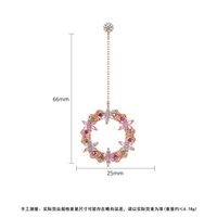 Jin Seqing Zhi Ohrringe Koreanische Mode Einfache Neue Zirkon Ohrringe Süße Quaste Vergoldete Ohrringe main image 6
