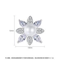 Jinse Schnee Schneiden Ohrringe Mode Koreanische Version Von Süßen Damen Perlen Ohrringe Ohrringe Hersteller Kupfer Eingelegtes Zirkonium Ohrringe Geschenk main image 6