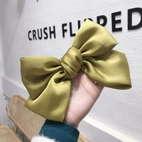 Simple Cloth Oversized Bow High Elastic Non-marking Hair Rope Hair Band Rubber Band Hair Tie Lady sku image 5