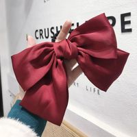 Simple Cloth Oversized Bow High Elastic Non-marking Hair Rope Hair Band Rubber Band Hair Tie Lady sku image 6