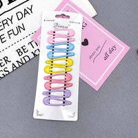 Korean Girl Sweet Cute Color Candy Color Hair Clip Combination Hair Clip Side Clip New sku image 1