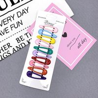 Korean Girl Sweet Cute Color Candy Color Hair Clip Combination Hair Clip Side Clip New sku image 3