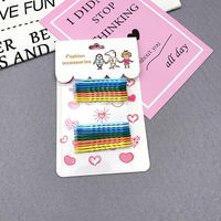 Korean Color Hairpin Word Clip Girl Hairpin Candy Color Edge Clip Headdress sku image 2