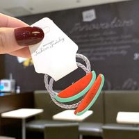 El Anillo Para El Cabello De Los Niños No Duele Los Accesorios Para El Cabello De La Cuerda De La Cabeza Del Cabello Bebé Cuerda Linda De La Fruta De La Trompeta Del Pelo Niñas Corbatas De Goma Para El Cabello sku image 6