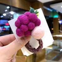 Fruit Plush Hair Rope Cute Headband Children Tie Hair Hair Accessories Rubber Band Hair Ring sku image 1