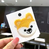 Korean Wool Embroidery Cute Cartoon Small Animal Hair Clip Fashion Side Hair Clip Bangs Clip Bb Clip sku image 1