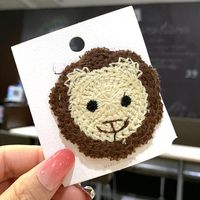 Korean Wool Embroidery Cute Cartoon Small Animal Hair Clip Fashion Side Hair Clip Bangs Clip Bb Clip sku image 6