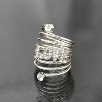 Silver Pentagram Gold Love Spring Ring Band Wholesales Fashion Nihaojewelry sku image 1