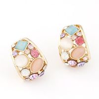 Korean Fashion Sweet Ol Shiny Opal Earrings Wholesales main image 3