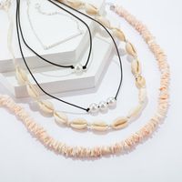 Shell Necklace Pearl Necklace Set Gravel Shell Fragment Necklace Women main image 5