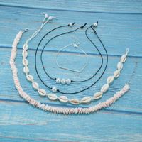 Shell Necklace Pearl Necklace Set Gravel Shell Fragment Necklace Women main image 4