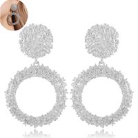 Fashion Jewelry Metallic Simple Circle Exaggerated Earrings main image 1