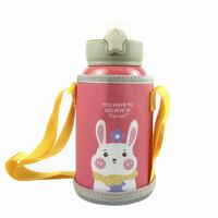 Cartoon Children's Vacuum Cup Male And Female Primary School Students Vacuum Stainless Steel Straw Cup Kindergarten Baby Portable Water Cup main image 6