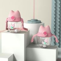 Cute Funny Cat Child Cup Creative Cute Straw Cup Baby Milk Powder Shake Cup With Graduated Water Cup main image 2