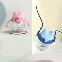 Cute Funny Cat Child Cup Creative Cute Straw Cup Baby Milk Powder Shake Cup With Graduated Water Cup main image 4