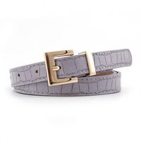 New Stone Pattern Women's Gold Buckle Belt Wild Casual Pin Buckle Jeans Belt Women main image 6