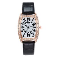 Nuevo Reloj Rectangular Para Mujer Reloj De Cuarzo Con Cinturón De Diamantes Romanos Con Diamantes Romanos sku image 4