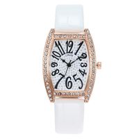 Nuevo Reloj Rectangular Para Mujer Reloj De Cuarzo Con Cinturón De Diamantes Romanos Con Diamantes Romanos sku image 7
