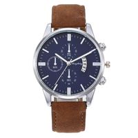 New Men&#39;s Business Watch Leather Casual Quartz Watch Wholesale sku image 10