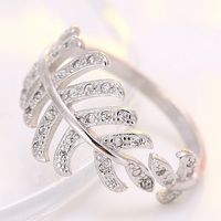 Fashion Jewelry Korean Fashion Ol Inlaid Zircon Open Ring sku image 3