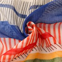 New Retro Striped Sun Shawl Women Travel Geometric Beach Towels In Summer Yiwu Wholesales main image 6