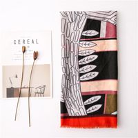 Scarf For Women New Korean Wild Jungle Hit Color Travel Vacation Shawl Long Scarf main image 3