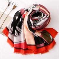 Scarf For Women New Korean Wild Jungle Hit Color Travel Vacation Shawl Long Scarf main image 5