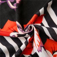 Irregular Pattern Design Scarf Women Spring And Autumn Korean Zebra Chain Stitching Long Scarf Shawl Dual-use main image 6