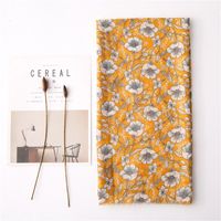 New Spring And Summer Silk Scarf Cotton Linen Gardenia Print Scarf Women Beach Towel Wild Sun Shawl Dual-use main image 3