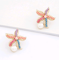 Fashion Jewelry Korean Fashion Starfish Stud Earrings main image 1