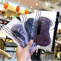 Korean Head Rope Female Simple Scrub Bag Rubber Band Cheap Hair Rope Wholesale main image 2