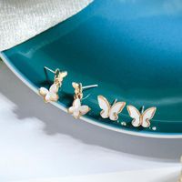 De912221 Simple Et Polyvalent Mori Style Shell Boucles D'oreilles Femelle Gracieuse En Ligne Influenceur Gouttes Pour Les Oreilles Creative Conception Sens Papillon Goujons main image 5