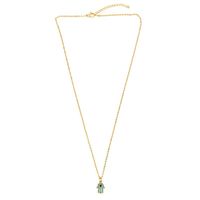 Simple Style Palm 18k Gold Plated Necklace In Bulk main image 6