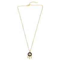 Fashion Simple Cheap Short Chain Necklace With Micro-set Zircon Love Peach Tassel Pendant main image 6