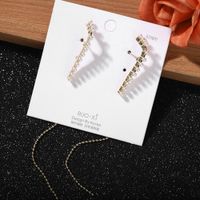 925 Silver Needle Fashion Simple Alloy Pearl Earrings Ball Tassel Earrings Women main image 3