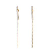 925 Silver Needle Fashion Simple Alloy Pearl Earrings Ball Tassel Earrings Women main image 6