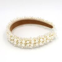The New Exquisite Baroque Fashion Hair Accessories Headband Hand-stitched Pearl Headband Suppliers China main image 4