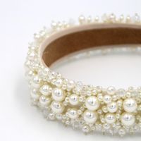 The New Exquisite Baroque Fashion Hair Accessories Headband Hand-stitched Pearl Headband Suppliers China main image 5