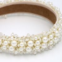 The New Exquisite Baroque Fashion Hair Accessories Headband Hand-stitched Pearl Headband Suppliers China main image 6