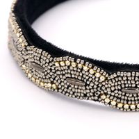 Fashion Hand-beaded Alloy Rhinestone Headband Geometric Headband Suppliers China main image 4