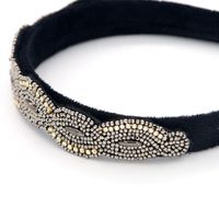 Fashion Hand-beaded Alloy Rhinestone Headband Geometric Headband Suppliers China main image 5