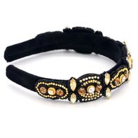 Hand Beaded Alloy Rhinestone Headband Suppliers China main image 5