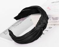 Knotted Wrinkled Headband Pure Color Wrinkled Headband Suppliers China sku image 2