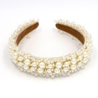 The New Exquisite Baroque Fashion Hair Accessories Headband Hand-stitched Pearl Headband Suppliers China sku image 1