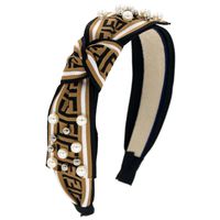 Beaded Hair Hoop Handmade Bow Five-color Hair Accessories Fashion Head Buckle Accessories Wholesale Suppliers China sku image 4