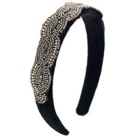 Fashion Hand-beaded Alloy Rhinestone Headband Geometric Headband Suppliers China sku image 1