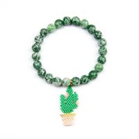 Miyuki Reis Perlen Hand Gewebtes Armband, Europäischer Und Amerikanischer Beliebter Kaktus Im Südlichen Stil, Mailand Seil Grenz Überschreiten Der Schmuck main image 5
