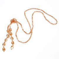 New Handmade Crystal Beaded Necklace Women's Long Sweater Chain Wholesales Yiwu Supplliers China main image 1